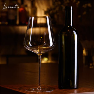 Lucente Assoluto 875ml แก้วไวน์คริสตัล Handmade บางและเบาพิเศษ เพียง 120g แก้วไวน์แดง Grand Bordeaux (Pack of 2 / 4 / 6)