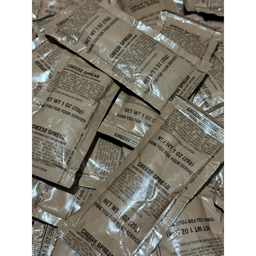 ชีส-ซอส-แยม เครื่องเคียงในMRE US 🇺🇲 Meal Ready To-Eat