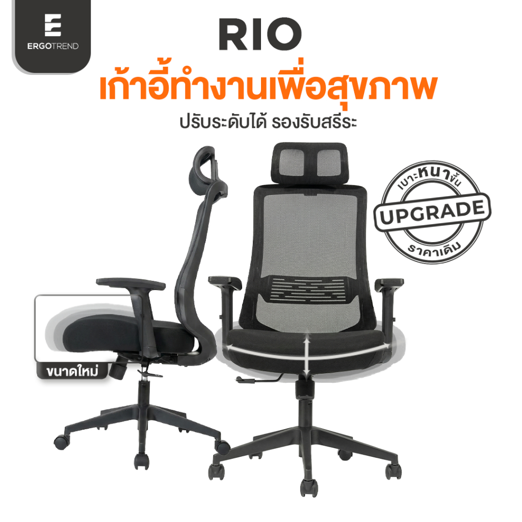 Ergotrend เก้าอี้เพื่อสุขภาพเออร์โกเทรน รุ่น RIO