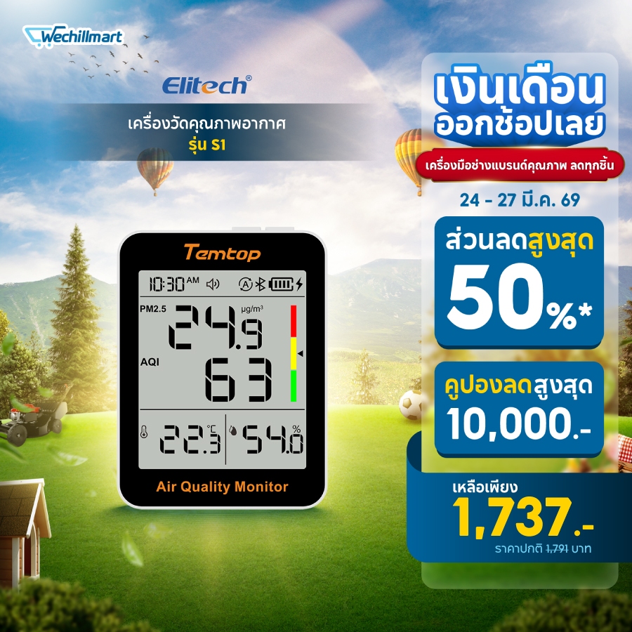 Elitech เครื่องวัดคุณภาพอากาศ รุ่น S1