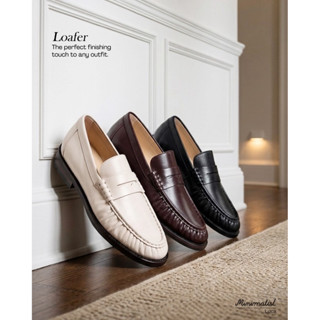 𝐌𝐈𝐍𝐈𝐌𝐀𝐋𝐈𝐒𝐓 รองเท้าหนังแกะแท้ รุ่น Luca ทรงโลฟเฟอร์คลาสสิค นุ…