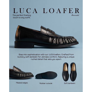 𝐌𝐈𝐍𝐈𝐌𝐀𝐋𝐈𝐒𝐓 รองเท้าโลฟเฟอร์หนังแกะ รุ่น Luca คลาสสิค นุ่มสบาย มีซัพพอร์ต ใส่ได้ทั้งหญิงชาย