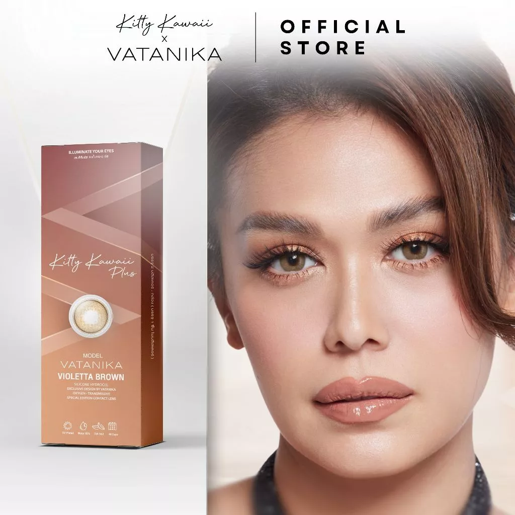 [ใหม่] VATANIKA Lens - Violetta Brown คอนแทคเลนส์สีน้ำตาล แสงอรุณแรกที่เปล่งประกายเสน่ห์