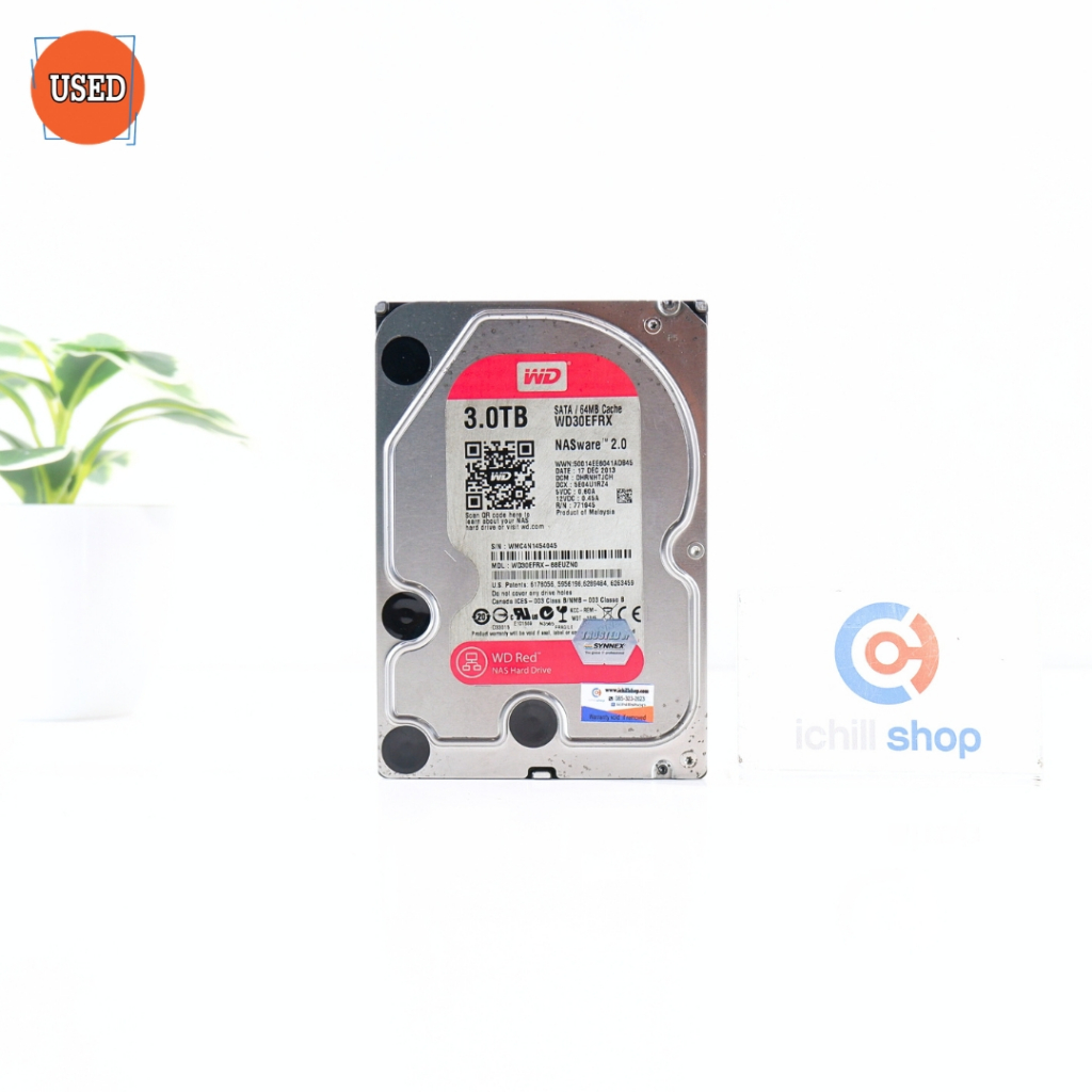 HDD (ฮาร์ดดิสก์) WD RED (WD30EFRX) 3TB SATA 3.5 P17412