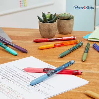 Paper Mate ปากกาเจล ลูกลื่น 0.7mm สีสด แห้งไว Paper Mate Inkjoy gel pen 0.7mm