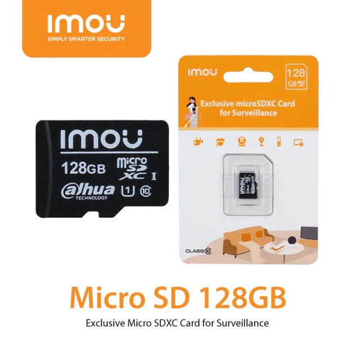 ✔ของแท้✔⚡️เมมโมรี่การ์ด⚡️ IMOU Memory Micro SD Card 128GB SD Card Class 10 ของแท้ รับประกัน 5 ปี