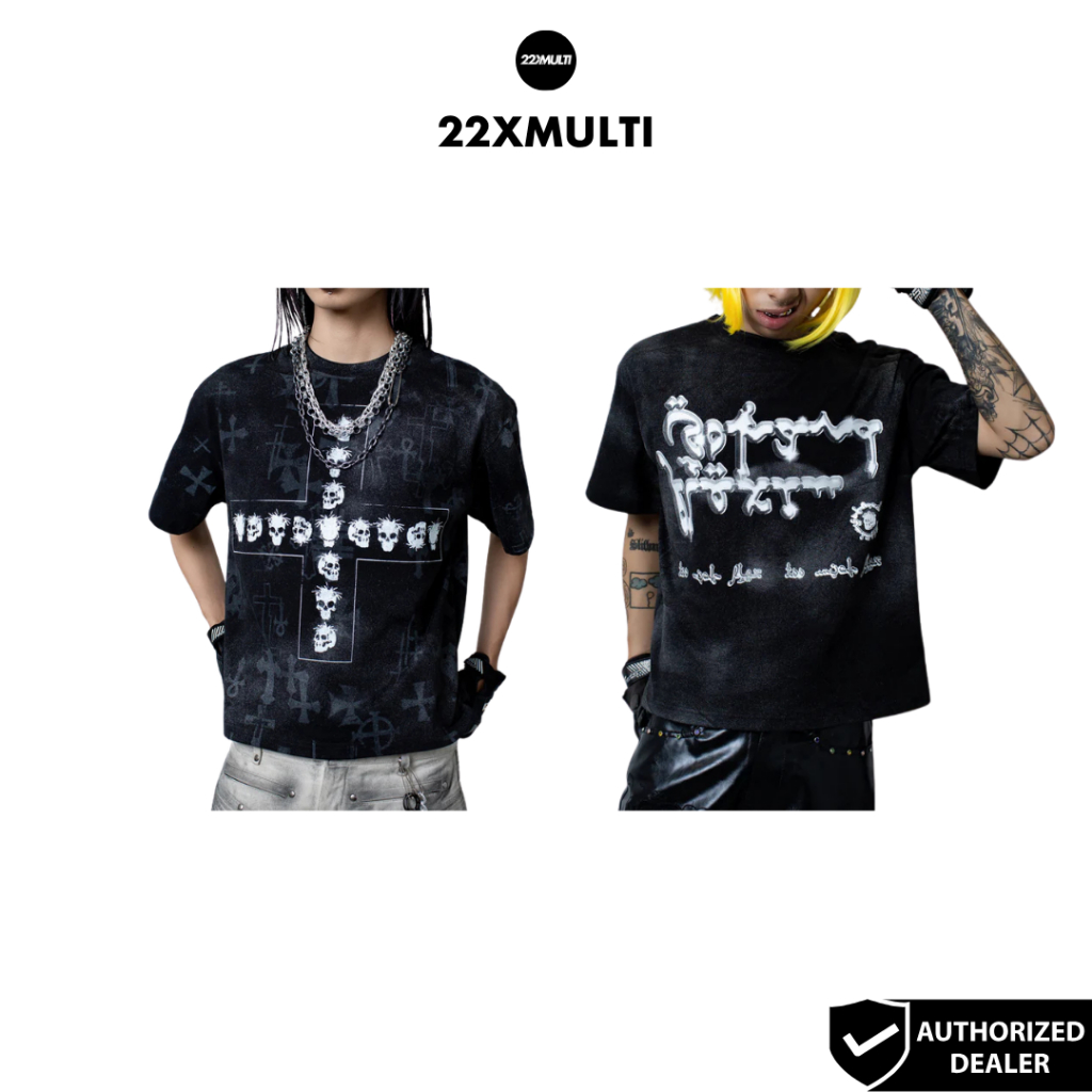 CH2 - MAFIA CROSS TSHIRT/ MAFIA SKULL TSHIRT