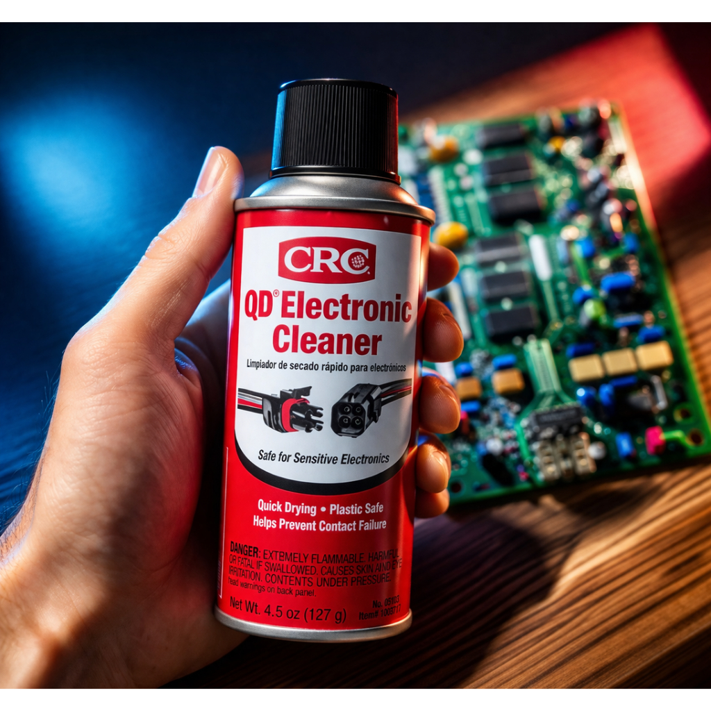 น้ำยาทําความสะอาด หน้าสัมผัสไฟฟ้า ชนิดแห้งเร็ว CRC QD® ELECTRONIC CLEANER 127g. ราคา ถูกที่สุด ดีลบีเคเค แกลเลอรีภาพที่ 4