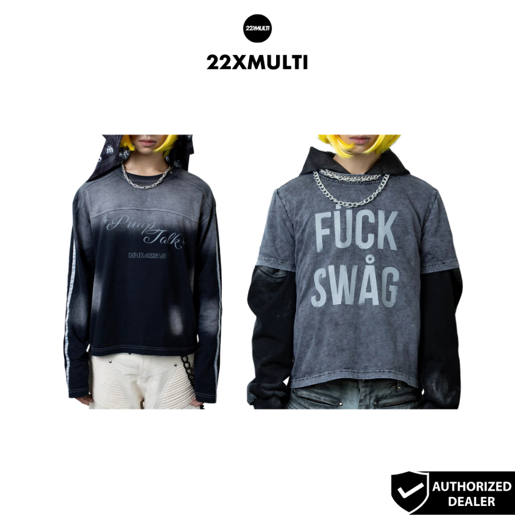 CH2 - PIMPTALK LONG SLEEVE/ FUCK SWAG TSHIRT