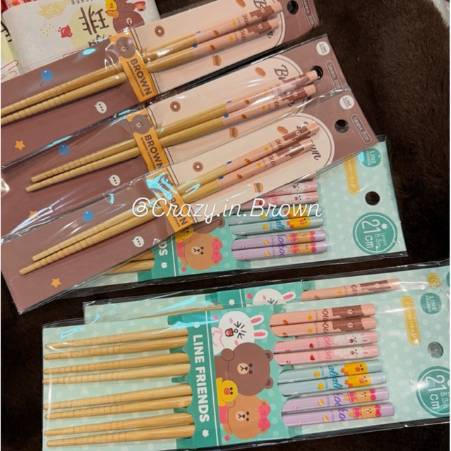 พร้อมส่ง✅ ตะเกียบหมีบราวน์และเพื่อนๆ