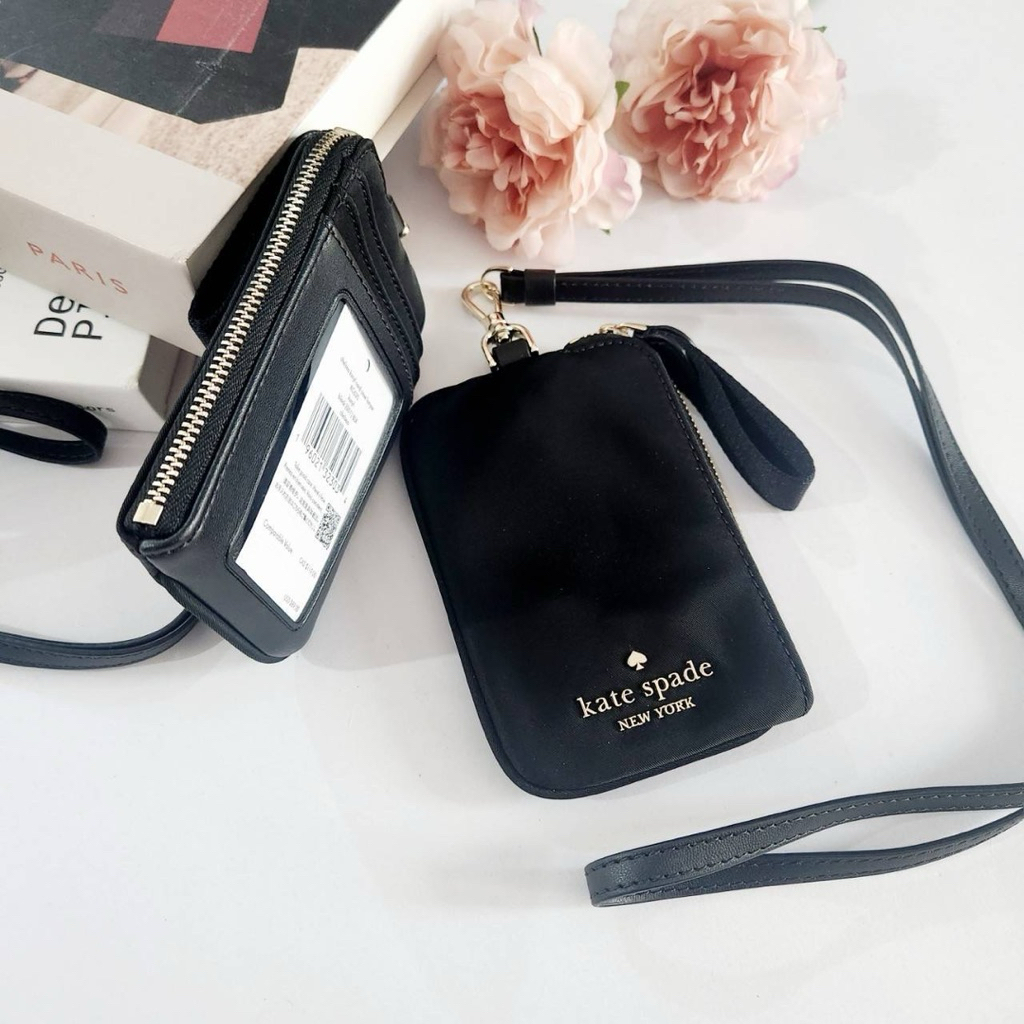 🌟พร้อมส่ง🌟 Kate Spade♠️ Chelsea Card Case Lanyard Nylon