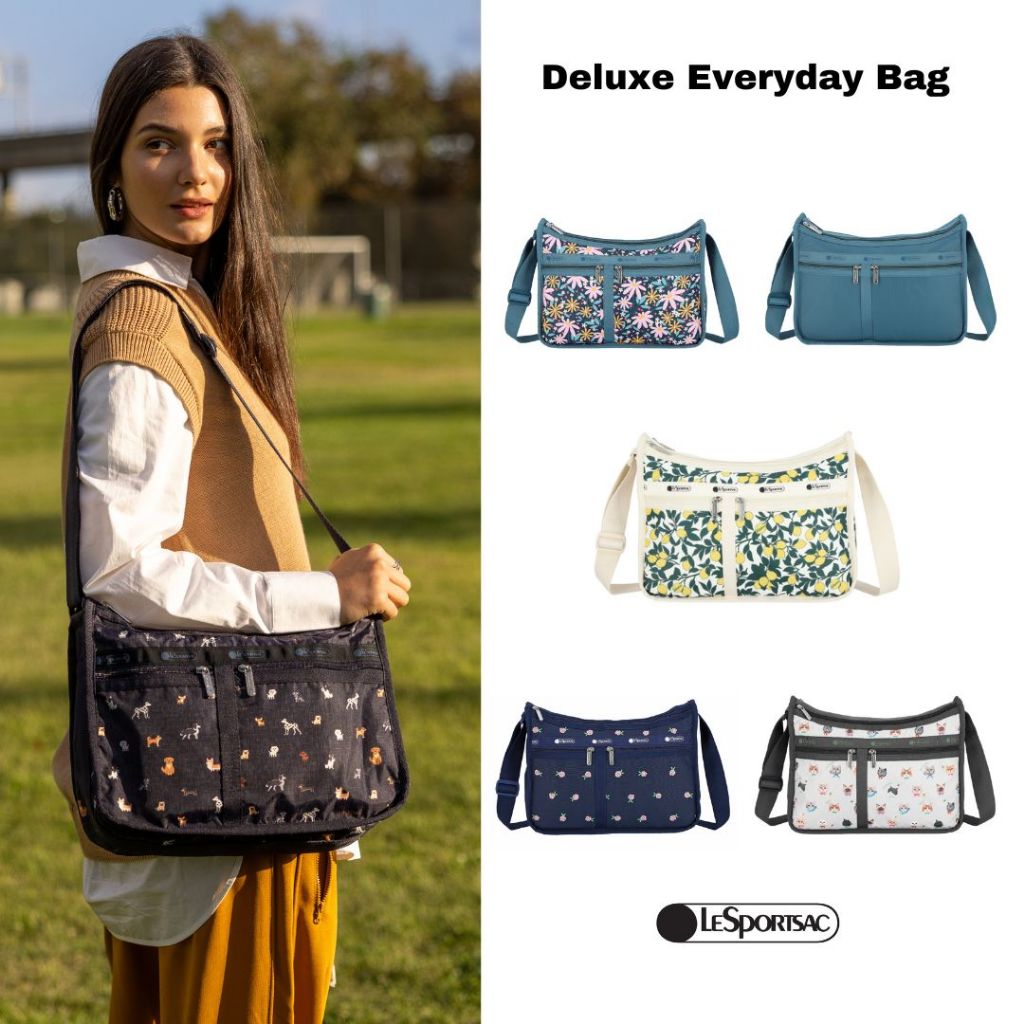 Lesportsac Deluxe Everyday Bag  กระเป๋าสะพายข้างพาดลำตัว Style 7507