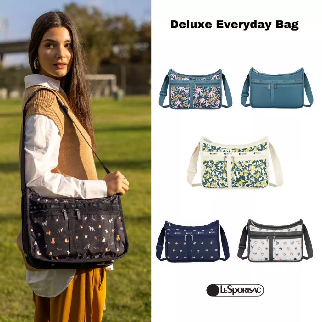 Lesportsac Deluxe Everyday Bag กระเป๋าสะพายข้างพาดลำตัว Style 7507