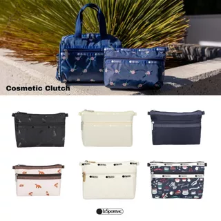 Lesportsac (ไม่มีสาย,มีหลายสี) Cosmetic Clutch Bag กระเป๋าเครื่องสำอาง กระเป๋าเครื่องเขียน Style 7105