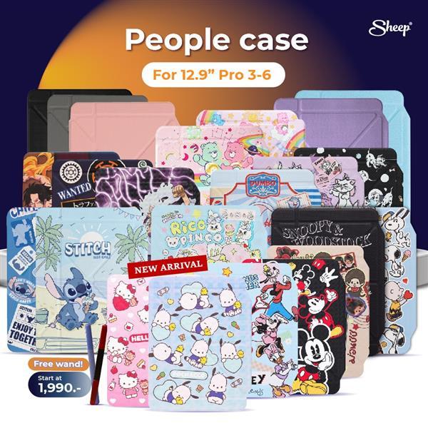 [People 12.9] เคสสำหรับไอแพด เคสกันงอกัน เคสกระแทก สำหรับไอแพดโปร 12.9 Gen 3/4/5 ใส่ปากกาพร้อมปลอกได้ แถมปลอกปากกา