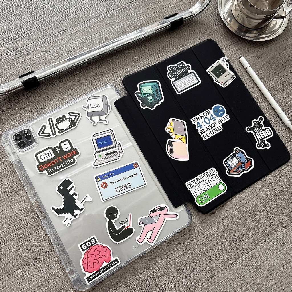 ⭐24 ชั่วโมงส่ง⭐โปรแกรมเมอร์ สติ๊กเกอร์ เคส for iPad air 11 2026 m4 gen11 a16 เคสไอแพด pro 2025 11 Case พร้อมถาดใส่ปากกา