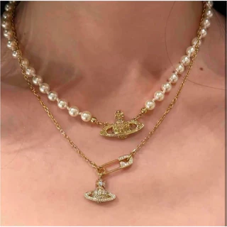พร้อมส่ง💎Vivienne Westwood Lucrece Pendant Necklace⚡️แท้💯ผ่อน0%10เดือน