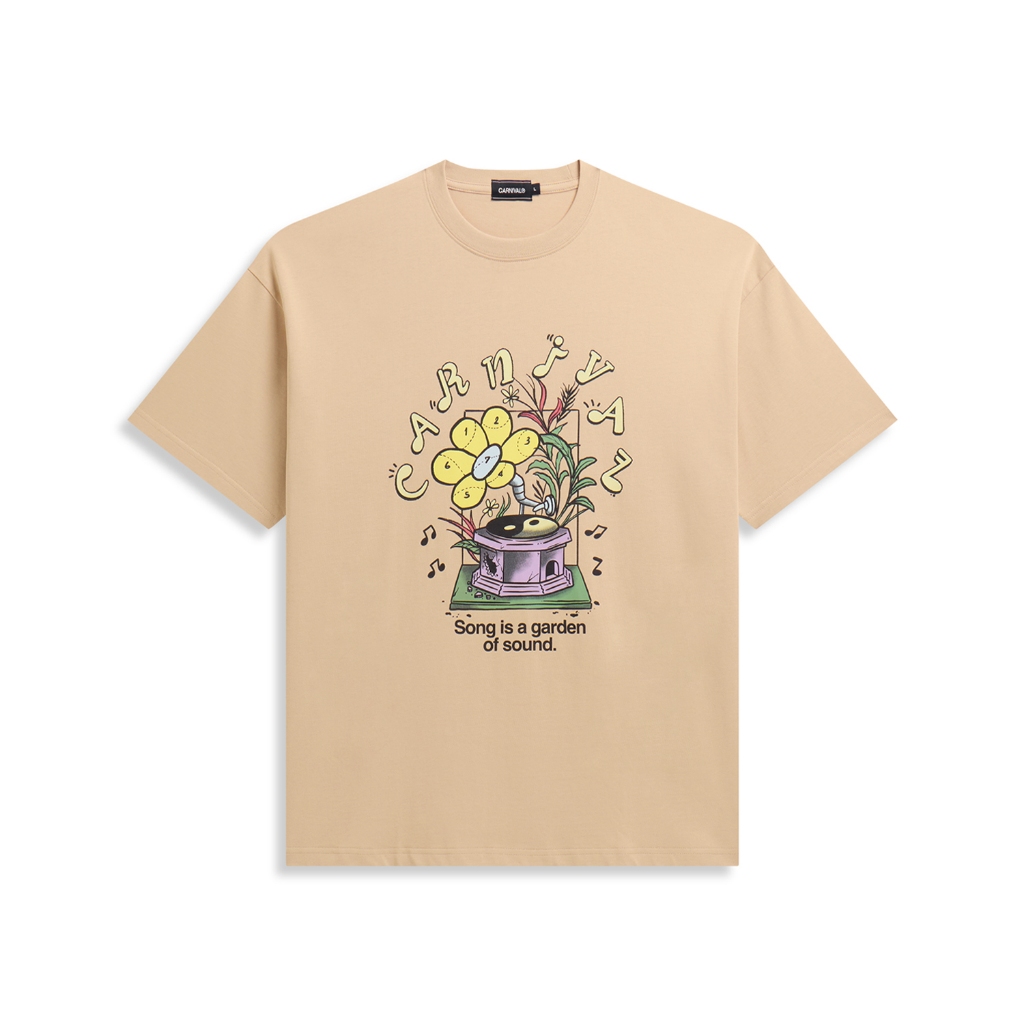 CARNIVAL CNVFW25T002NU GARDEN OF SOUND OVS T-SHIRT NUDE