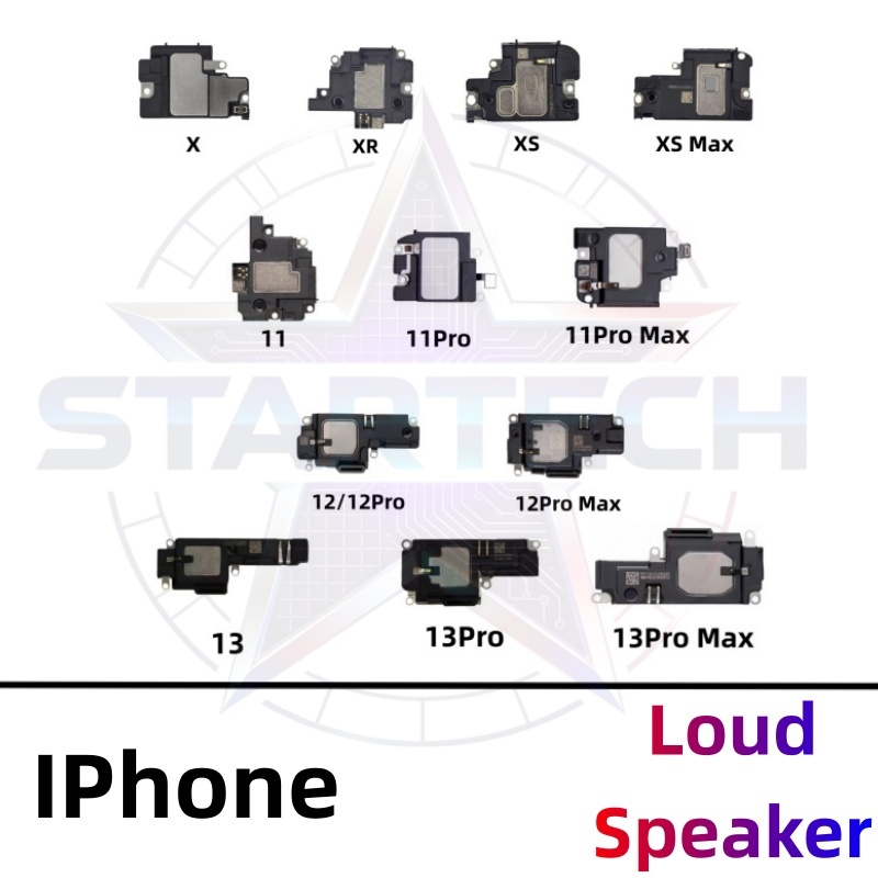 1 ชิ้นลําโพงสําหรับ iphone X XR XS XS Max 11 12 13 Pro Max Lound ลําโพง Ringer ภายใน Buzzer Flex สายอะไหล่