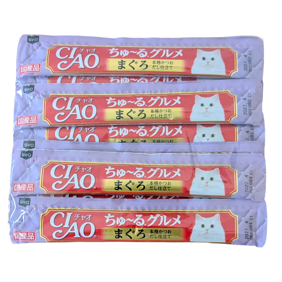 Made in Japan Inaba cat Churu, I made a 14ｇ×10-stick pack for trial use.