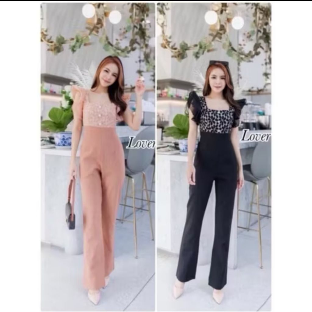 จั๊มงานป้ายTina brand Size SM สีดำ