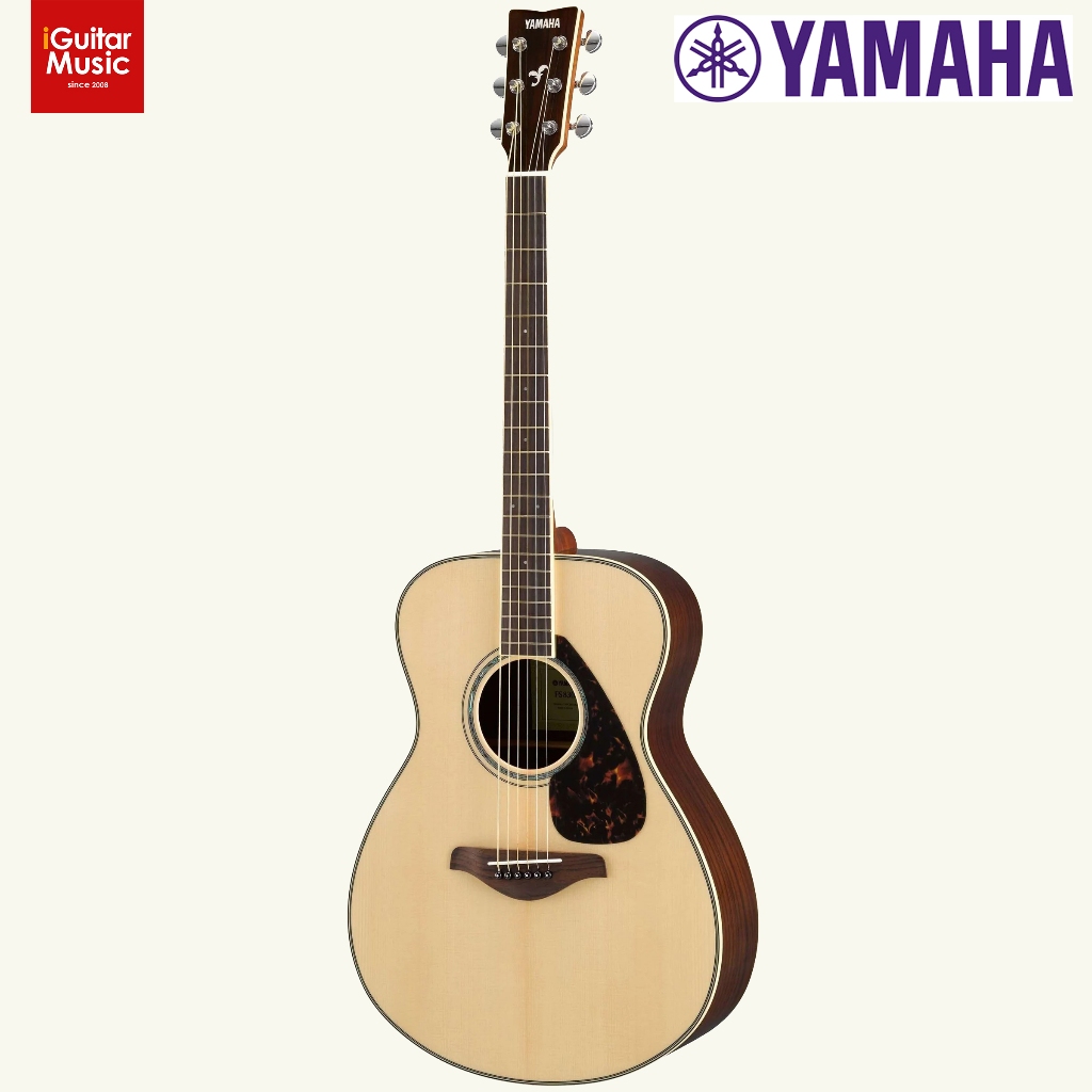 กีตาร์โปร่ง Yamaha FS830 Solid Spruce Top Concert Acoustic Guitar – Natural แถมฟรีกระเป๋า