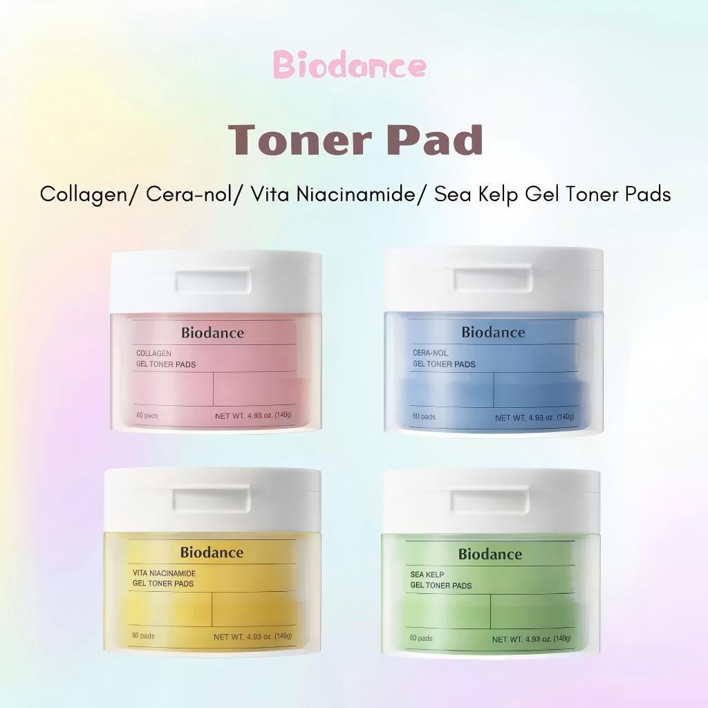 [แท้/ส่งไว] Biodance Collagen/ Cera-nol/ Vita Niacinamide/ Sea Kelp Gel Toner Pads 140g (60 pads)