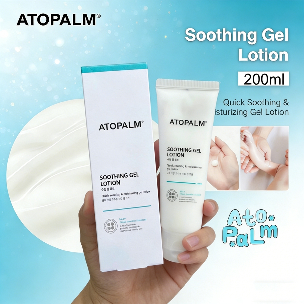 ATOPALM Soothing Gel Lotion 120ml โลชั่นเจล บำรุงผิว แห้งแพ้ง่าย ซึมไว ไม่เหนียว ปลอบประโลม แพ้แดด ผิวแพ้ง่าย