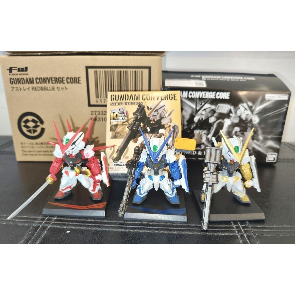 (มือ2)FW GUNDAM CONVERGE CORE GUNDAM SEED ASTRAY (SET3)