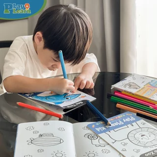 Play Plearn Kid ดินสอสีไม้แท่งสามเหลี่ยมจัมโบ้ Jumbo Color Pencil เหมาะสำหรับเด็ก 3 ขวบขึ้นไป