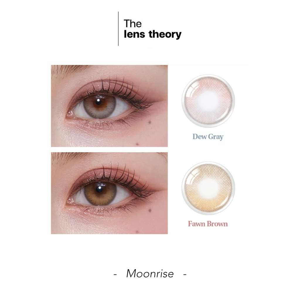 Moonrise - Fawn Brown, Dew Gray (Monthly - Contact lens, The Lens Theory)
