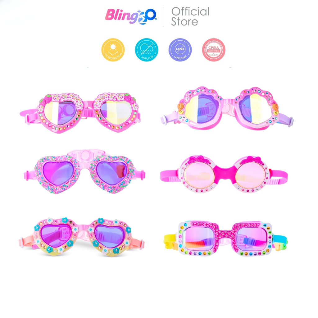 [NEW] BLING2O แว่นตาว่ายน้ำเด็กผู้หญิง ยอดฮิตจากอเมริกา แว่นว่ายน้ำแฟชั่น ใส่สบาย ของใช้เด็กน่ารัก  สำหรับ เด็ก 3 ขวบ+
