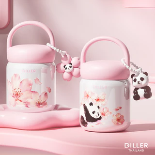 Diller Thailand Thermo Flask 200 ml. ขวดน้ำเก็บอุณหภูมิ เก็บความร้อน-เย็น กระติกน้ำสุญญากาศ ปลอดภัยไม่มีสารตกค้าง