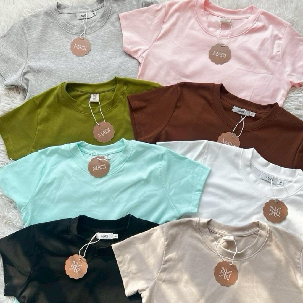 Everyday Signature Tee (S-2XL) เสื้อยืดทรง baby tee ผ้าพรีเมี่ยม นุ่ม ไม่ต้องรีด