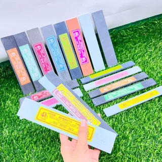 หินลับมีด ยกโหล 12 ก้อน หินลับมีดยาง ตราจักรยานของแท้ ที่ลับมีด ของแท้ พร้อมส่ง