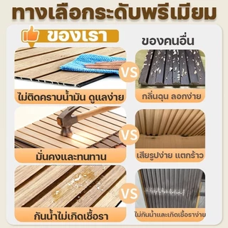 ระแนงไม้เทียมติดผนัง ลอนเหลี่ยม ม้เทียม ลอนเหลี่ยม ไม้ระแนง ระแนง WPC ผนัง ระแนงไม้เทียม