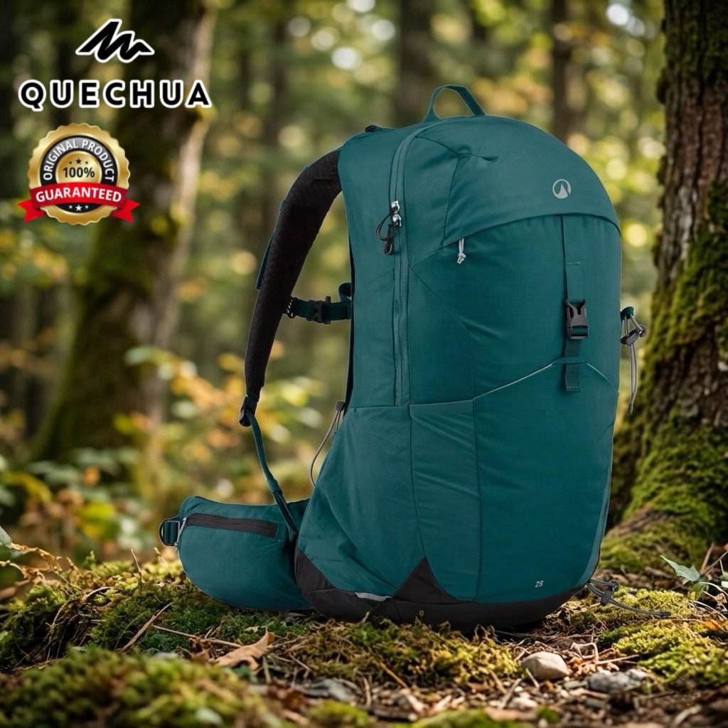 กระเป๋าเป้สะพายหลังขนาด 25 ลิตร รุ่น MH500 (สีเขียว) QUECHUA