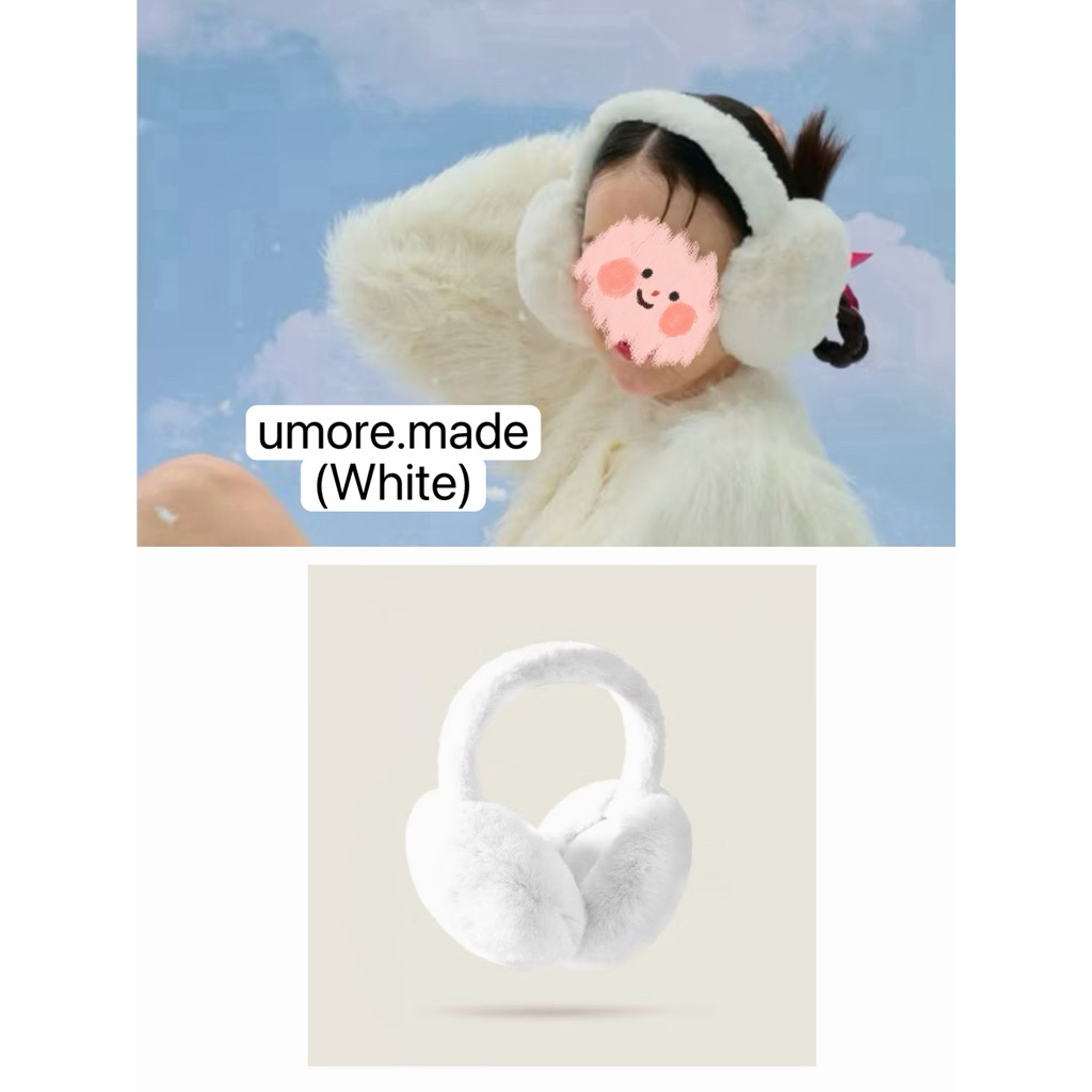 umore.made -Earmuffs ที่ปิดหูกันหนาว (สีขาว)
