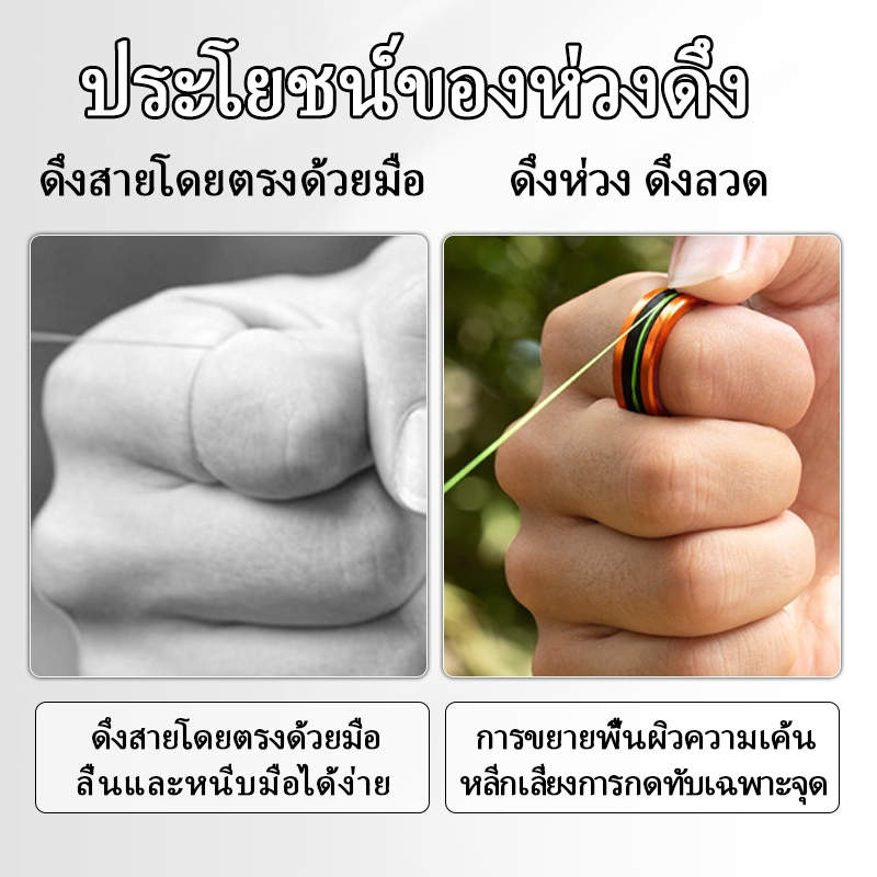 ซื้อมาก ประหยัดมาก อุปกรณ์ดึงสายเบ็ด ห่วงดึงสายตกปลา อลูมิเนียมอัลลอย ตัวช่วยผูกสายเบ็ด มัดเงื่อนแน่น ไม่เจ็บมือ