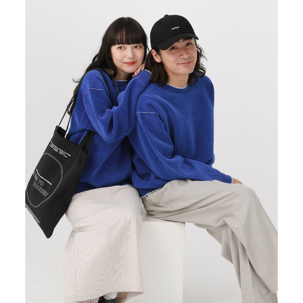 GLOBAL WORK เสื้อถักนิต สัมผัสนุ่มลื่น Soft Rich Mole Knit / Stitch