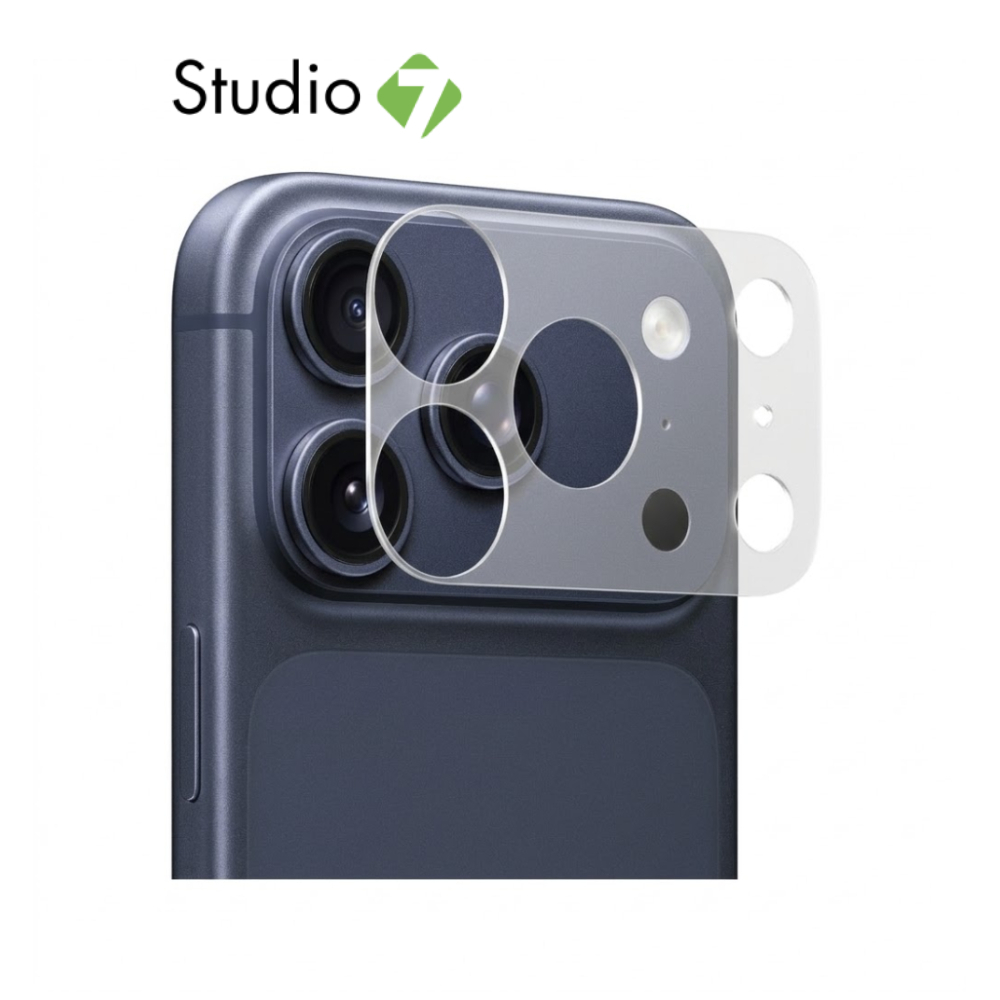 ฟิล์มกันรอยฐานกล้อง QPLUS iPhone 17 Pro / 17 Pro Max Lens Frame Matte (Pack 2pcs) by Studio7