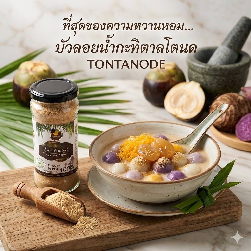 น้ำตาลโตนดผง​ ตราต้นโตนด Palmyra​ Sugar​ 220g ราคา ถูกที่สุด ดีลบีเคเค แกลเลอรีภาพที่ 3