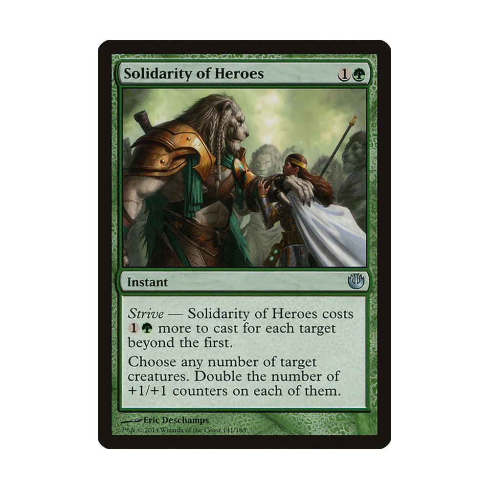 [MTG] Solidarity of Heroes [JOU] [GREEN] [U] - Magic the Gathering SINGLES