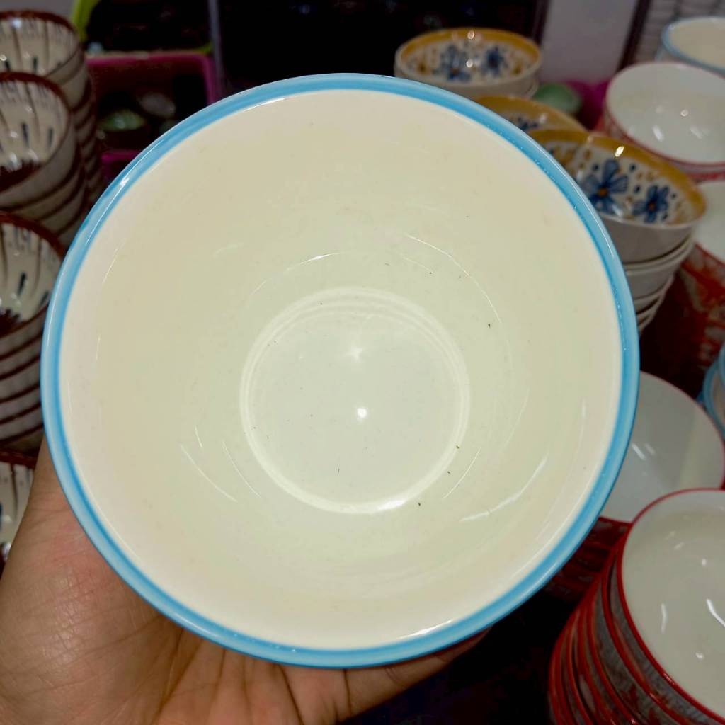 ถ้วยน้ำจิ้ม 4.5 นิ้ว ถ้วยเซรามิก ถ้วยซุป ถ้วยลายดาว ทำจากเซรามิกเนื้อดี เข้าไมโครเวฟได้ ราคา ถูกที่สุด ดีลบีเคเค แกลเลอรีภาพที่ 2