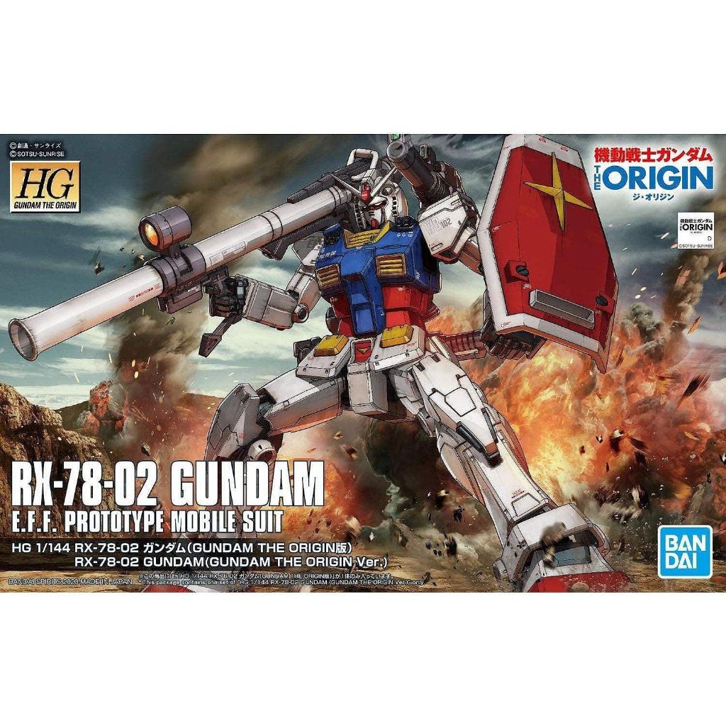 HG RX-78-2 Gundam The Origin 1/144 ของแท้ Bandai | กันดั้มตัวแรก ดีเทลสูง โมเดล Gunpla