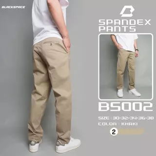 ⚡GW⚡BS002 กางเกงขายาว ผู้ชาย ผ้ายืด สีพื้น ยาว 39.5-41 นิ้ว ไซส์ 30-38