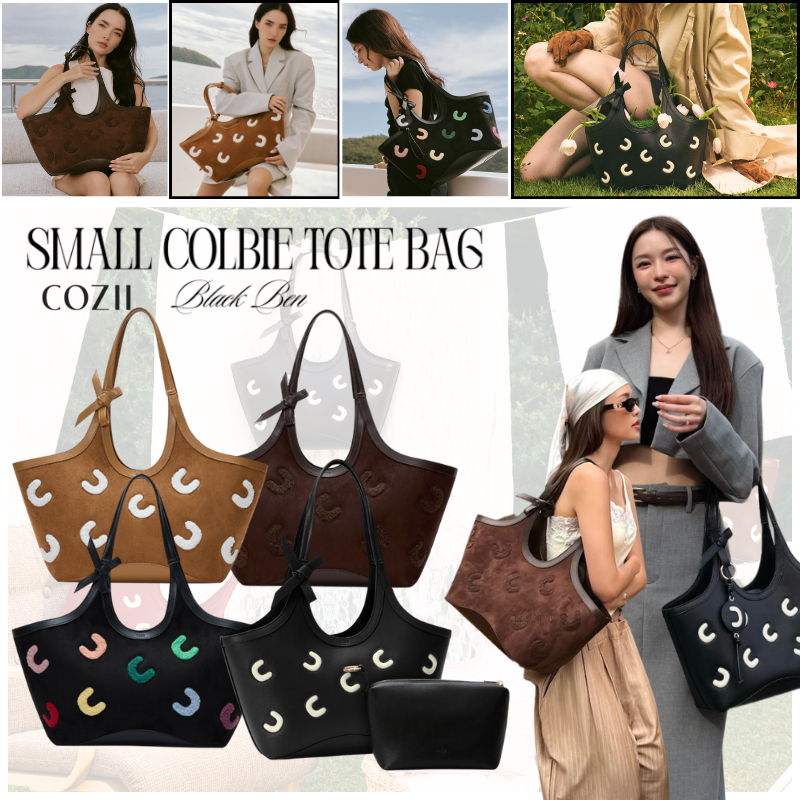 New💫(ใช้โค้ดลดได้)แท้ 100%🔥✨COZII Colbie Tote Bag กระเป๋าผ้า Official Bag กระเป๋าสะพายไหล่ Shoulder