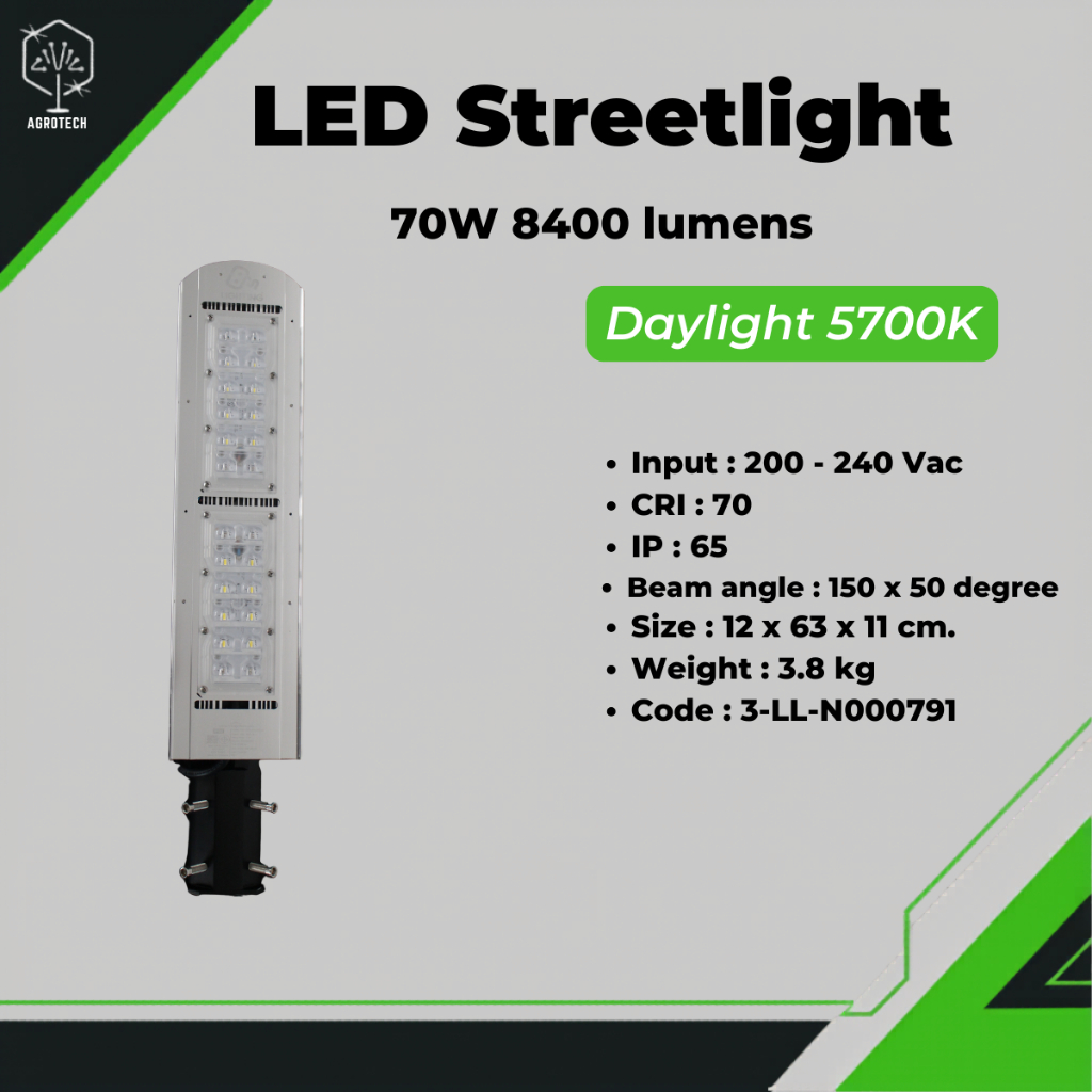 LED Street Light 5700K 70W 8400lm