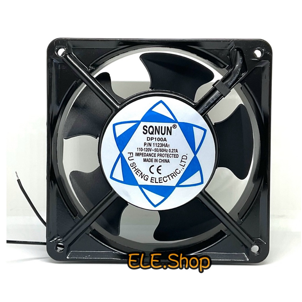 พัดลม 4นิ้วครึ่ง (4"1/2)  DP100A P/N1123HA1 110-120v 0.27A ขนาด120×120×38mm