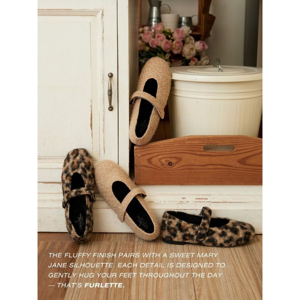 พร้อมส่ง! รุ่น "Furlette" รองเท้าขนเฟอร์ ทรง Mary Jane ให้ฟีลอบอุ่น เหมาะกับหน้าหนาวสุดๆ!